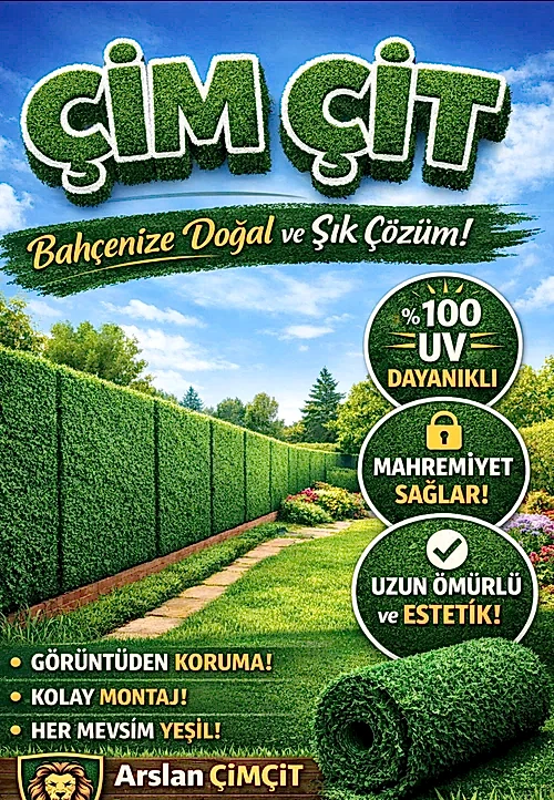 Çim Çit Bahçe Teli Çimli Çit Teli Tel Örgü